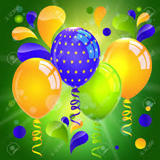 Balloon Regle Ballons Colores Ballons D Anniversaire Ballons Brillants De Couleur Isole Sur Fond Vert Bon Anniversaire Clip Art Libres De Droits Vecteurs Et Illustration Image 65949544
