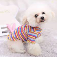 Roseonmyhand Pet Dog Clothes Puppy Vest T Shirt Shirt Cute Rainbow Pajamas Cat Winter Walmart Com In 2021 Pet Clothes Dog Clothes Dog Winter Clothes