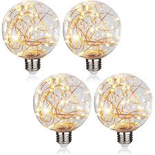 Shop standard base light bulb at bellacor. Amazon Com Led Decorative Bulbs Led Globe Fairy Light Bulb For Ambient Night Lighting E26 Standard Medium Base Edison With Starry Decorative String Lights For Bathroom Bedroom Living Room Fairy Bulb 4 Pack Home Improvement