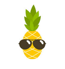 A coloring book,page a tasty pineapple with sunglasses image for relaxing activity. Pineapple Sunglasses Vector Images Over 1 700