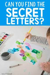 Secret Letters An Easy Art Literacy Activity Busy Toddler Toddler Learning Activities Easy Toddler Activities Preschool Activity