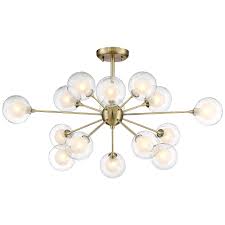 Expected these to come with inserts. Possini Euro Design Glass And Brass 15 Light Ceiling Light Style 64v58 Lamps Plus Havenly