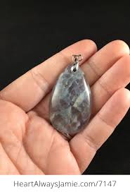 Pretty green and purple amethyst natural stone necklet/choker girls' jewellery. Green And Purple Rainbow Fluorite Stone Jewelry Pendant A6vs8ma4ksm