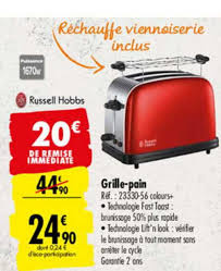 Offre Grille Pain 50 Remise Immediate Chez Carrefour