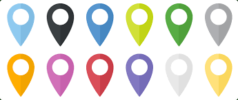 Flat Map Markers Icons Set One Icon In Different Variations Marker Icon Map Marker Custom Icons