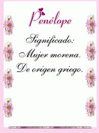 Significado De Tu Nombre Auction Penelope