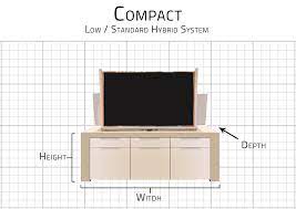 Custom made white oak wooden corner unit for tv with ample storage space as shown in photographs. Tv Lift