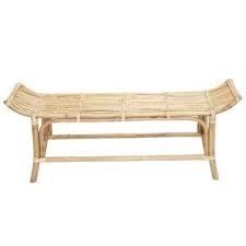 Banc En Rotin Naturel Clara Lene Bjerre Banquette Meuble Banquettes