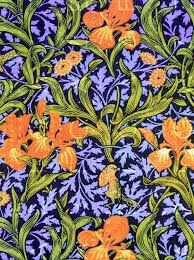 Birds And Flowers Wallpaper William Morris Wall Paper Design Iris Flowers Birds Arts Etsy William Morris Art Eyes Wallpaper
