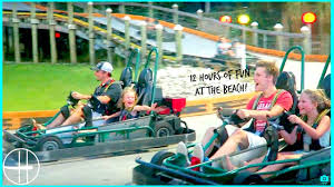 The wgt golf game gives people a chance to experience golf without ever going to a course, it's free, challenging and for the most part very realistic. 12 Hours Beach Fun Go Karts Putt Putt Golf Arcade Games Kids Family Travel Adventure Hopes Vlogs Youtube