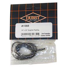 Produces a larger normal force on the valve stem, producing a more uniform lubrication/graphite deposit. Durst A1365 1 8 X 24 Graphite Valve Stem Packing String