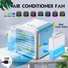 The simple yet effective way to stay extra cool when you need it. Buy Mini Portable Air Conditioner Conditioning Humidifier Purifier Usb 7 Colors Light Desktop Air Cooler Fan With 2 Water Tanks Home At Affordable Prices Price 32 Usd Free Shipping Real Reviews With Photos Joom