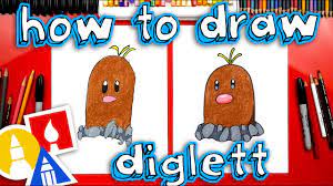 How To Draw Diglett From Pokemon - YouTube