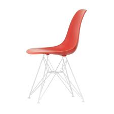 Premium qualität eames chair dsw, daw, dar & dsr. Vitra Outlet Vitra Eames Plastic Side Chair Dsr Classic Red Weiss Pulverbeschichtet Workbrands