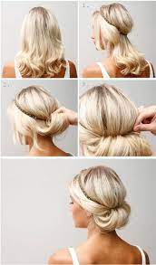 14 Hairstyles That Can Be Done In 3 Minutes Medium Hair Styles Headband Hairstyles Hairstyle