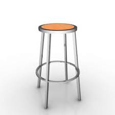 Lab Stool - 3D model for interior 3d visualization. | "School" - Interior  collection