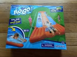 H2ogo Triple Slide With Speed Ramp Aldi Reviewer Slide Bestway Tripled