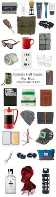 Holiday Gift Guide For Him 30 Gifts Under 30 Kiss My Tulle Gift Guide For Him Diy Gifts For Him Boyfriend Gifts
