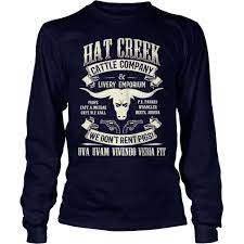 Lonesome Dove Hat Creek Cattle Company T Shirt Lonesomedovehatcreekcattlecompanytshirt Ca Hat Creek Cattle Company Long Sleeve Tshirt Men T Shirts For Women