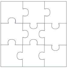 9 Piece Puzzle Template Puzzle Piece Template Free Puzzles Puzzle Pieces