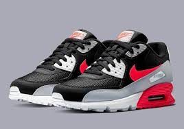 Nike Air Max 90 Infrared Aj1285 012 Release Info Sneakernews Com Nike Air Max 90 Black Nike Air Max Air Max Sneakers