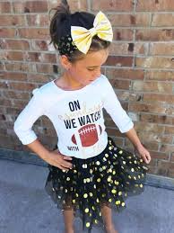 On Sundays We Watch Football Girl S Outfit Girl Outfits My Baby Girl Kids Outfits