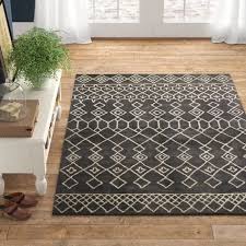 Laflin Geometric Handmade Tufted Wool Brown Area Rug In 2020 Indoor Rugs Cool Rugs Rugs