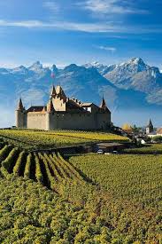 Isang malawak na hanay ng mga tirahan para sa iyong paglalakbay. Vineyards And Castle Aigle Vaud Switzerland Switzerland Places To Visit Switzerland Travel Places In Switzerland