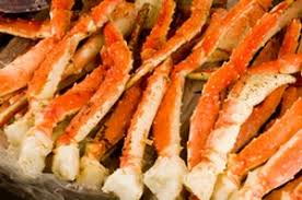 Alaskan King Crab Legs Red Brown And Golden King Crabs
