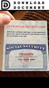Fake social security number for credit card. Social Security Card 04 Social Security Card Social Security Card Template Cards