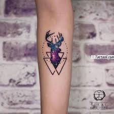 If You Want More Tattoos Ideas For Women And Girls You Can See At Https Tattooli Com Category For Her Cosmic Tattoo Deer Tattoo Designs Galaxy Tattoo