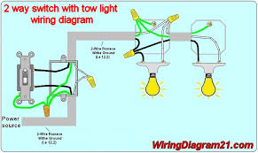 Lighting circuit wiring diagram from switch. 2 Way Light Switch Wiring Diagram House Electrical Wiring Diagram