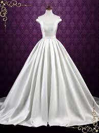 This elegant bridal design instantly. Simple Satin Ball Gown Wedding Dress Off 67 Medpharmres Com
