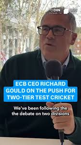 “We can’t sit here and arrogantly say ‘well we can never get relegated’”,  CEO of @englandcricket, Richard Gould, spoke to Adam about the future of  Test cricket and whether a two-tier system has any ...