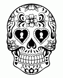 Sugar skulls are a representation of the day of the dead celebration in mexico. Coloring Pages Skull Coloring Pages Sugar Skull Stencil Skull Stencil