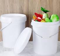 Amazon.com - Gerrii 10 Pack White Plastic Bucket with Handle ...