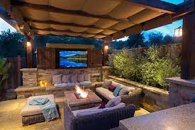 It would be great to roast one and sit and talk under the pergola. Can You Have A Fire Pit Under A Covered Patio How Safe Is It Outdoor Fire Pits Fireplaces Grills