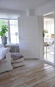 Beach Living Home White Washed Floors Painted Wood Floors