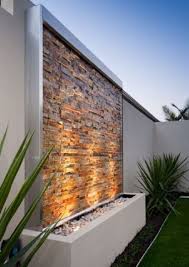 Waterwall Steinterrassen Garten Design Und Hinterhof Designs
