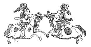Easter bunny knight with a lance and shield. Knight Horse Coloring Page Knight On Horse Colouring Page Broderic Abimillepattes Com