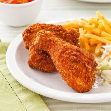 A nice recipe for fried chicken, it was crisp, delecious, great flavor, and the only thing i changed was using pam instead of the half cup of olive oil. Barberton Fried Chicken Cook S Country