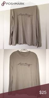 Vintage Eddie Bauer Long Sleeve Shirt Long Sleeve Shirts Long Sleeve Tshirt Men Shirts