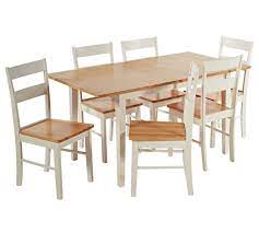 Buy Habitat Chicago Solid Wood Extending Table 6 Chairs Dining Table And Chair Sets Argos Kitchen Tables For Sale Solid Wood Table Solid Wood Table Tops