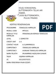 ← objektif kolej vokasional batu pahat. Kolej Vokasional Butterworth Teluk Air Tawar