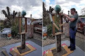 Der Weg Zum Eigenen Gartenwachter Egarden Diy Halloween Projects Cement Diy Concrete Diy