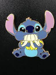 Jds Disney Tokyo Japan Banana Stitch Eating Bananas Pin Lilo And Stitch Disneyland Pins Disney Trading Pins