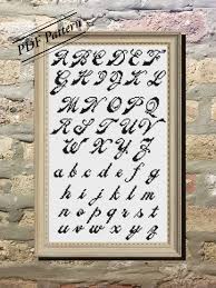 Download 10,000 fonts with one click for $19.95. Pdf Pattern Cursive Cross Stitch Font Etsy Cross Stitch Fonts Cross Stitch Pdf Pattern