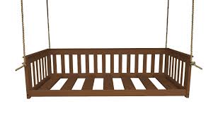 Outdoor daybed swings unfinished wood. Pine Wood Porch Daybed Swing From Dutchcrafters Amish Furniture
