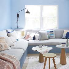 With a blend of its red, white, and blue color palette styled throughout the space, this design is decidedly patriotic: Blue Living Room Ideas Decor In Shades From Navy To Duck Egg Proves How Sophisticated Blue Can Be