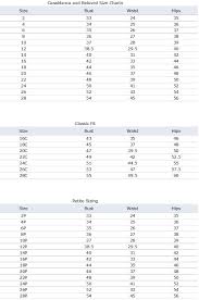 wedding dress size chart wedding dresses